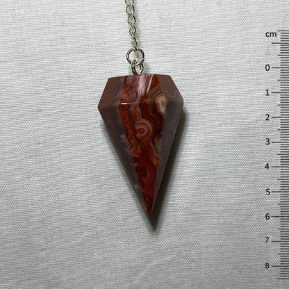 Crazy Lace Agate Pendulum