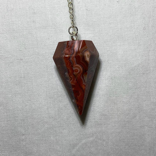 Crazy Lace Agate Pendulum