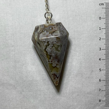 Crazy Lace Agate Pendulum