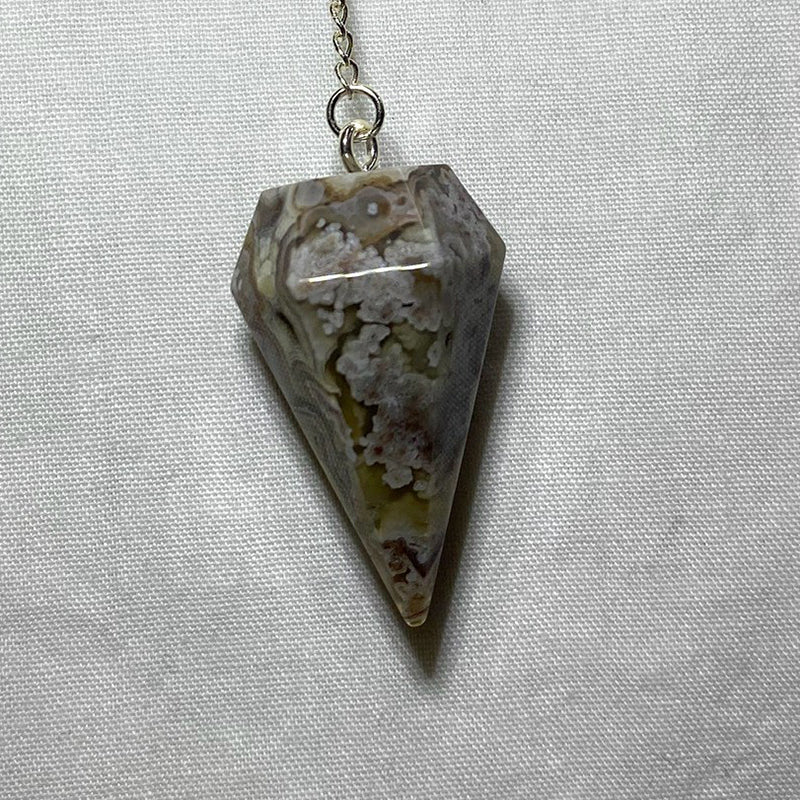 Crazy Lace Agate Pendulum