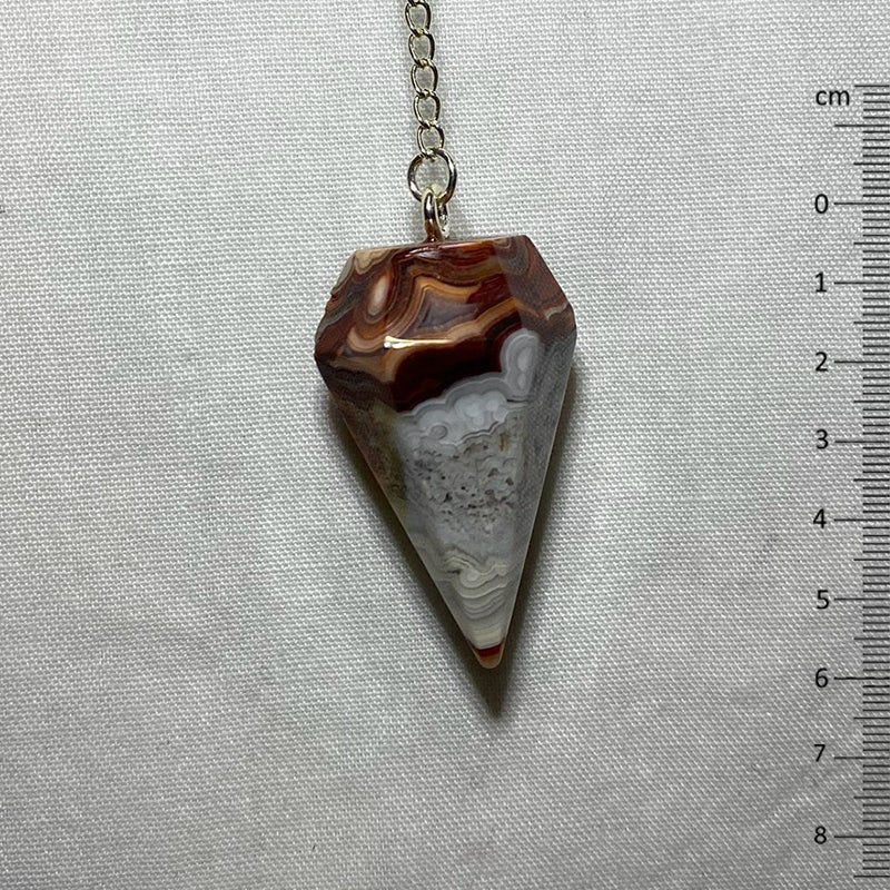 Crazy Lace Agate Pendulum