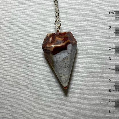 Crazy Lace Agate Pendulum