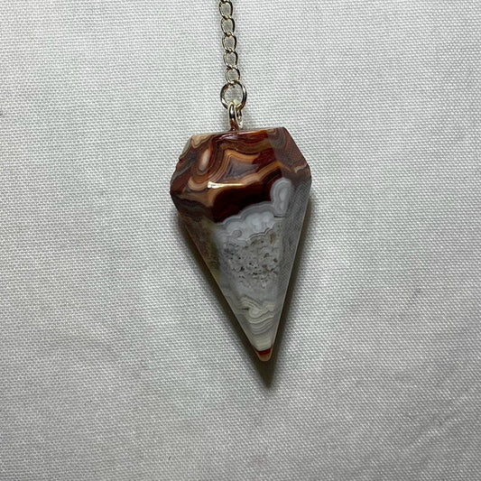 Crazy Lace Agate Pendulum