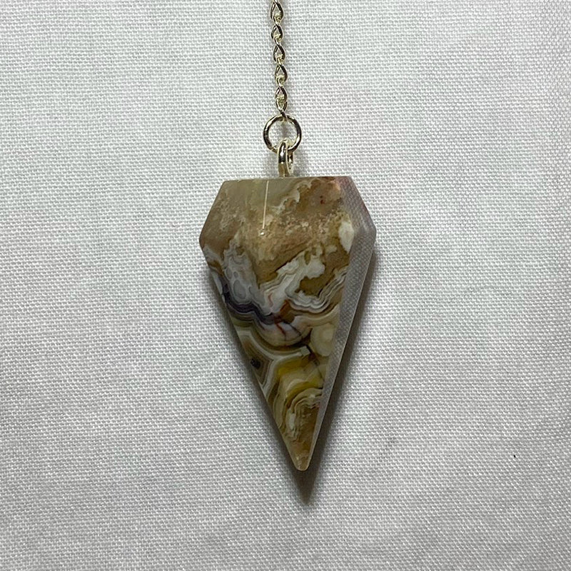 Crazy Lace Agate Pendulum