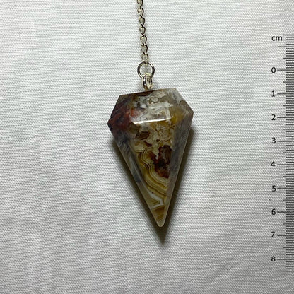 Crazy Lace Agate Pendulum