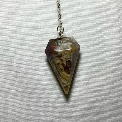 Crazy Lace Agate Pendulum