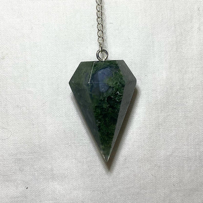 Moss Agate Pendulum