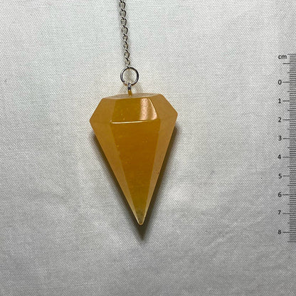 Orange Calcite Pendulum