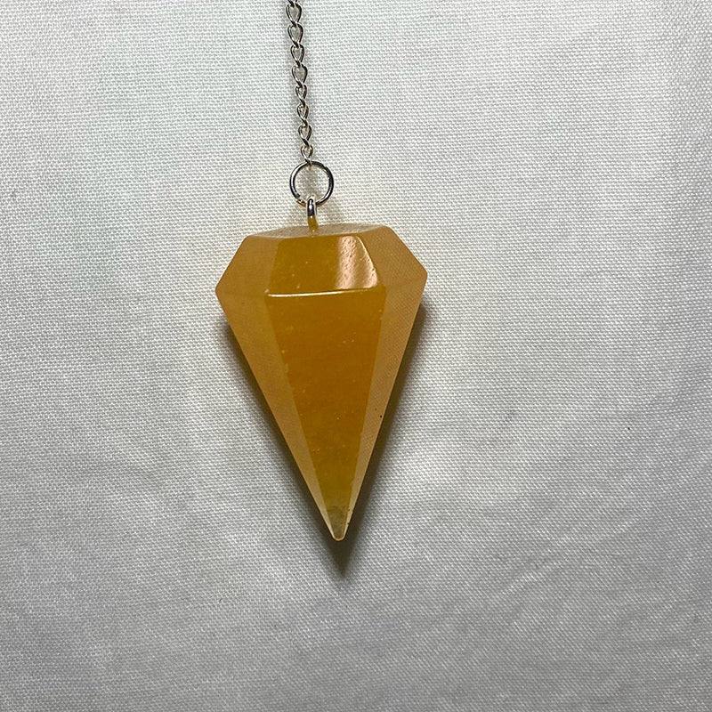 Orange Calcite Pendulum