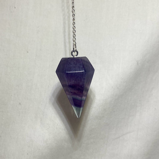 Rainbow Fluorite Pendulum