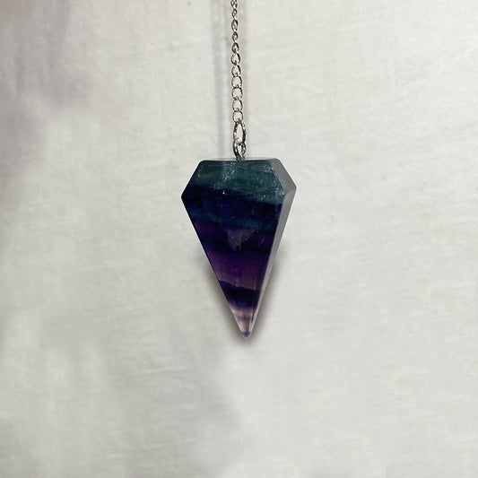 Rainbow Fluorite Pendulum