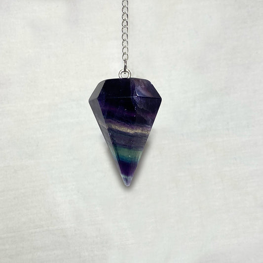 Rainbow Fluorite Pendulum