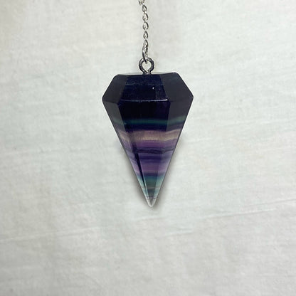 Rainbow Fluorite Pendulum