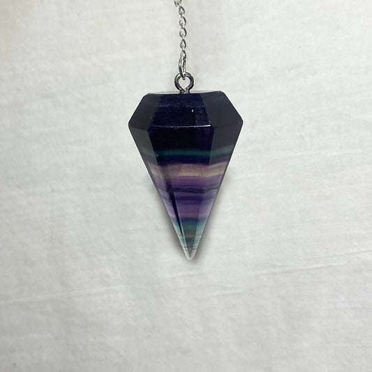Rainbow Fluorite Pendulum