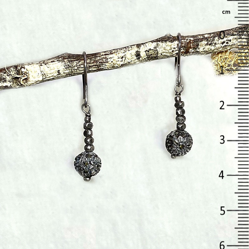 Sterling Silver Marcasite Earrings