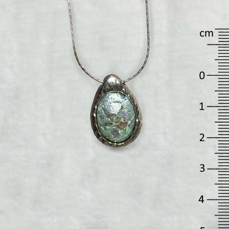 Oval Ancient Roman Glass Necklace