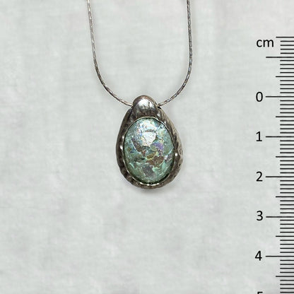 Oval Ancient Roman Glass Necklace