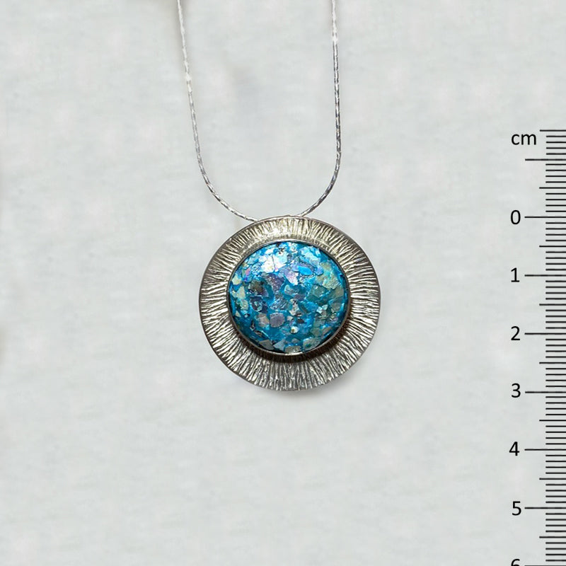 Round Ancient Roman Glass Necklace