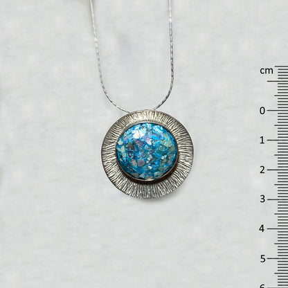 Round Ancient Roman Glass Necklace