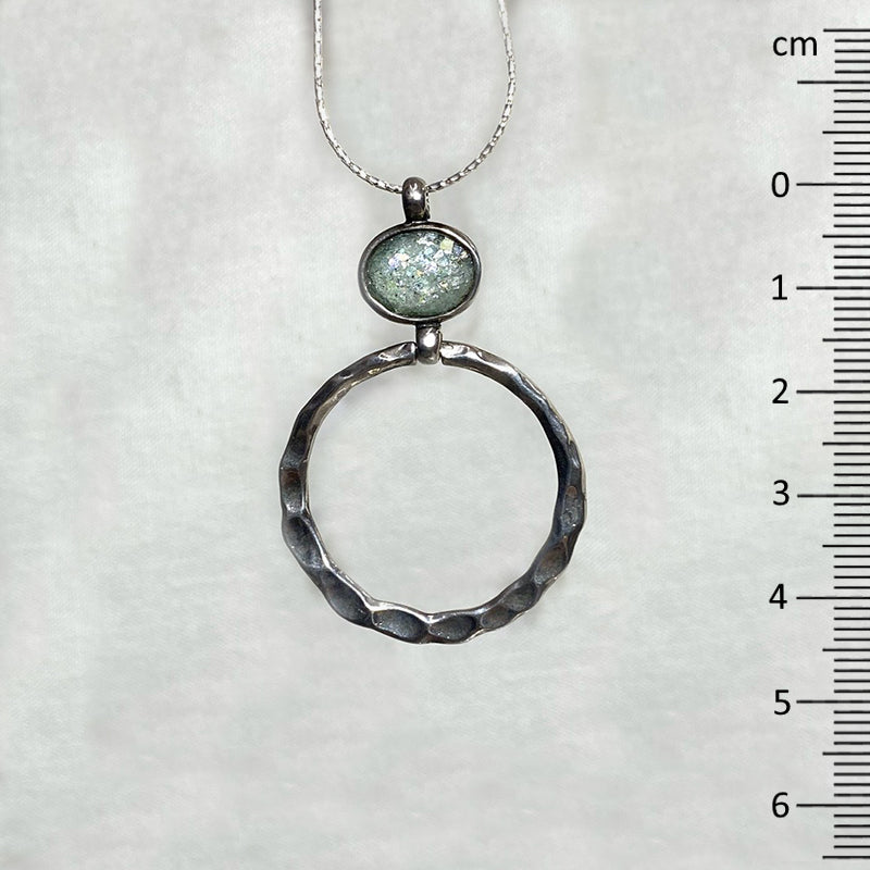 Oval Ancient Roman Glass Necklace