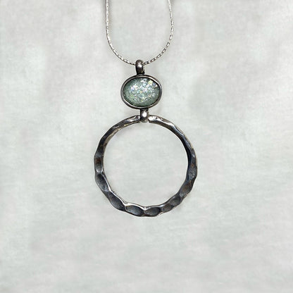 Oval Ancient Roman Glass Necklace