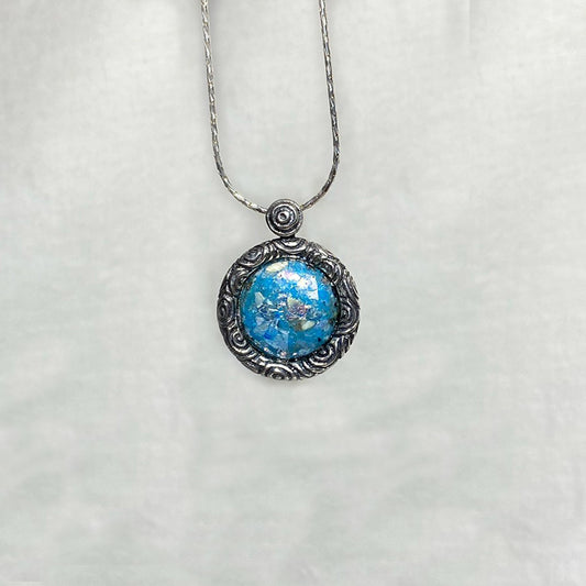 Round Ancient Roman Glass Necklace