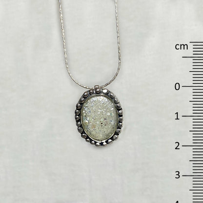 Oval Ancient Roman Glass Necklace
