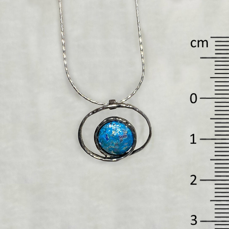 Round Ancient Roman Glass Necklace
