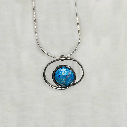 Round Ancient Roman Glass Necklace