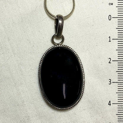 Oval Black Onyx Pendant
