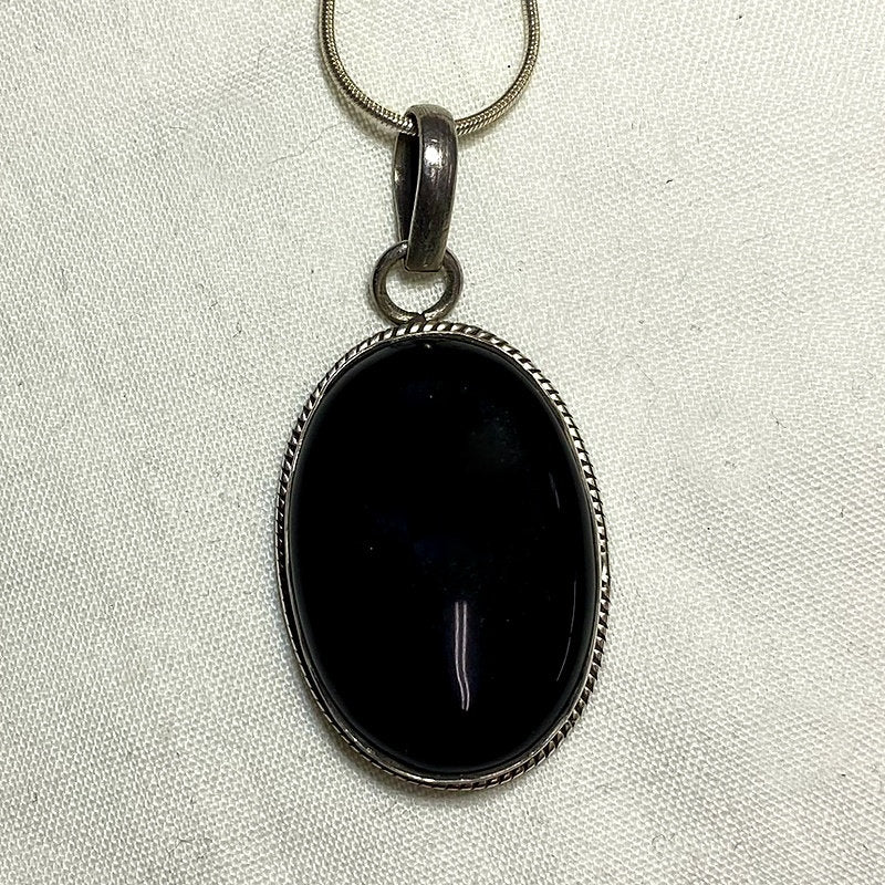 Oval Black Onyx Pendant