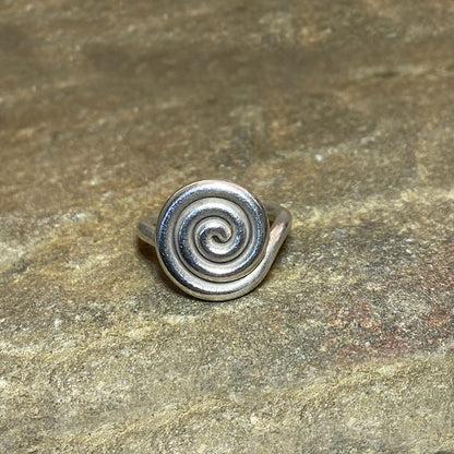 Hilltribe Silver Swirl Ring- Size 7.5
