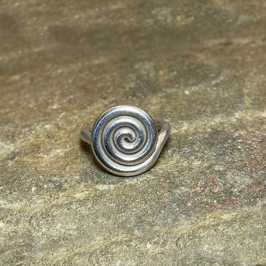 Hilltribe Silver Swirl Ring- Size 7.5