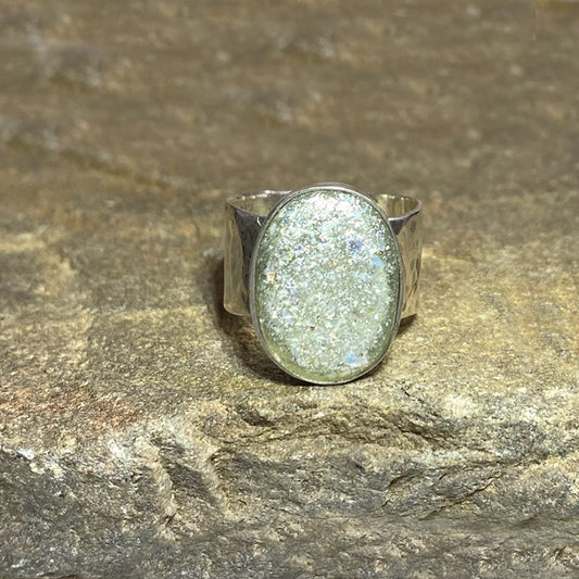 Oval Ancient Roman Glass Ring- Size 9