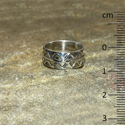 Ornate Sterling Silver Ring- Size 7