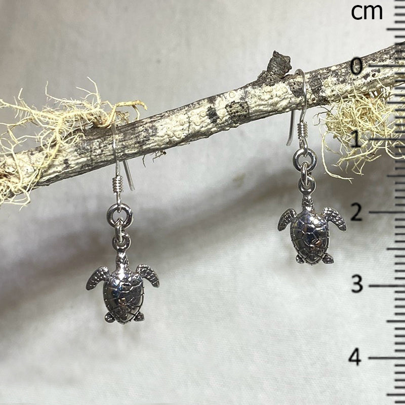 Sterling Silver Turtle Earrings