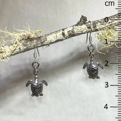 Sterling Silver Turtle Earrings