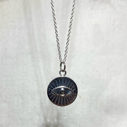 Sterling Silver Evil Eye Necklace