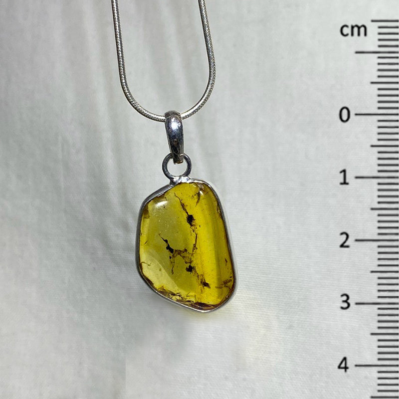 Freeform Amber Pendant