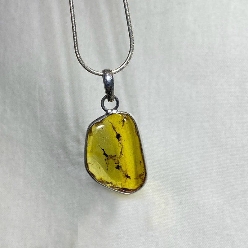 Freeform Amber Pendant