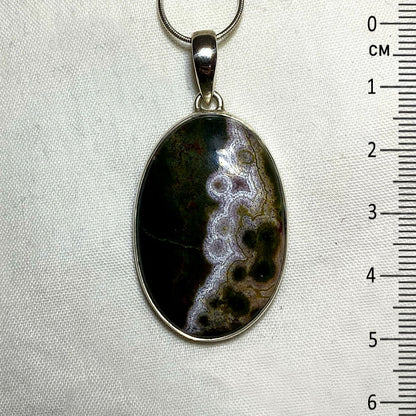 Oval Ocean Jasper Pendant