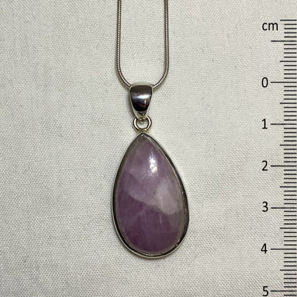Teardrop Kunzite Pendant