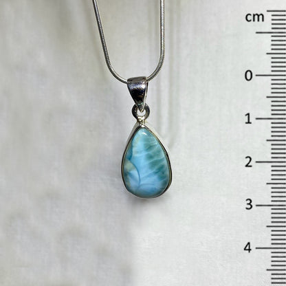 Teardrop Larimar Pendant