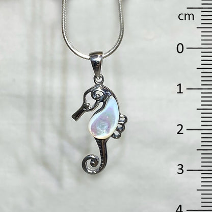 Mother of Pearl Seahorse Pendant