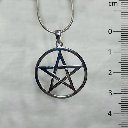 Sterling Silver Pentagram Pendant