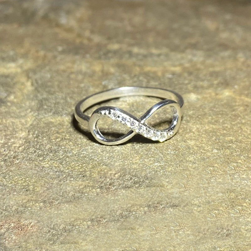 Sterling Silver Infinity Ring- Size 7 or 8