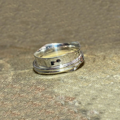 Sterling Silver Spinner Ring- Size 11
