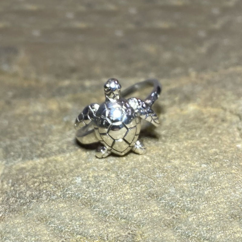 Sterling Silver Turtle Ring- Size 6
