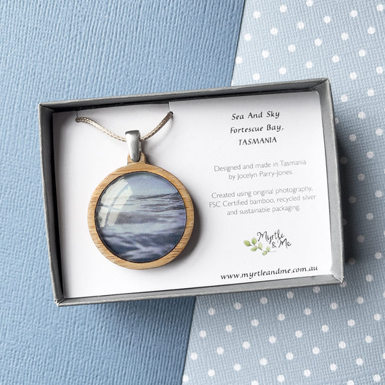 Myrtle & Me Sea & Sky- Medium Pendant