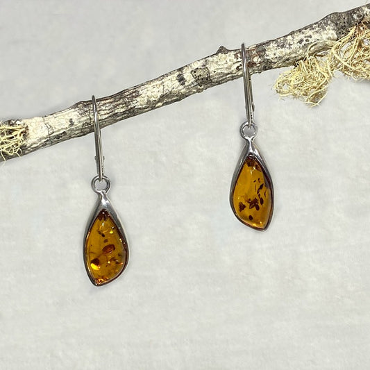 Freeform Amber Earrings